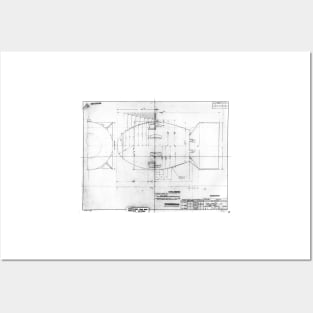 Fat Man atomic bomb blueprint (C021/2942) Posters and Art